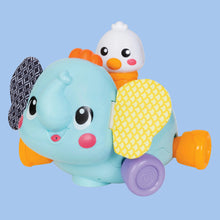 Load image into Gallery viewer, Toy turtle with a duck on its back on a white background