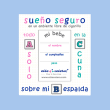 Load image into Gallery viewer, Safe Sleep Ambassador ABC Photo Magnet