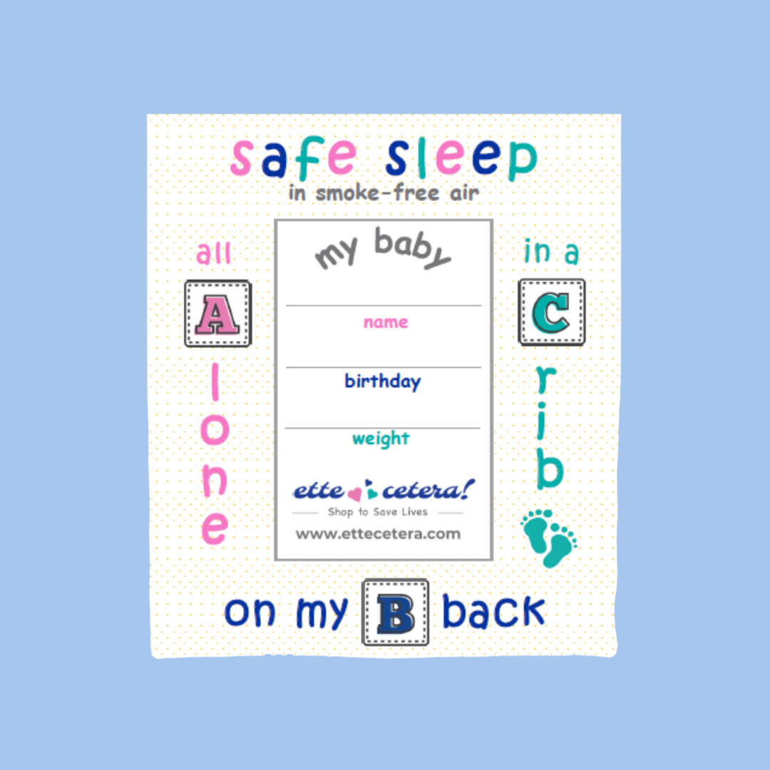 Safe Sleep Ambassador ABC Photo Magnet – ette cetera!