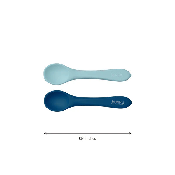 Silicone Training Spoon Teether (set of two) – Mummy Cooks