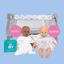 Load image into Gallery viewer, Safe Sleep Sasha and Safe Sleep Sammi
